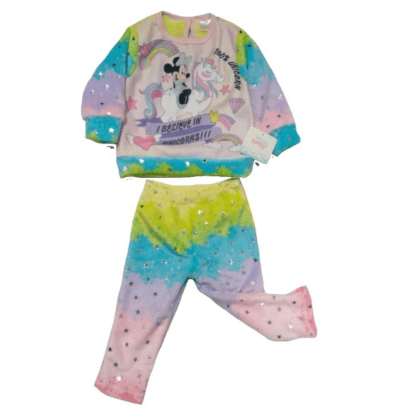Minnie Unicorn Embroidered Set For Toddlers